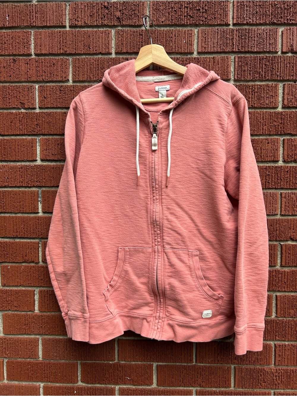 L.L.Bean Women’s Full Zip Hoodie Dusty Rose Pink Size L